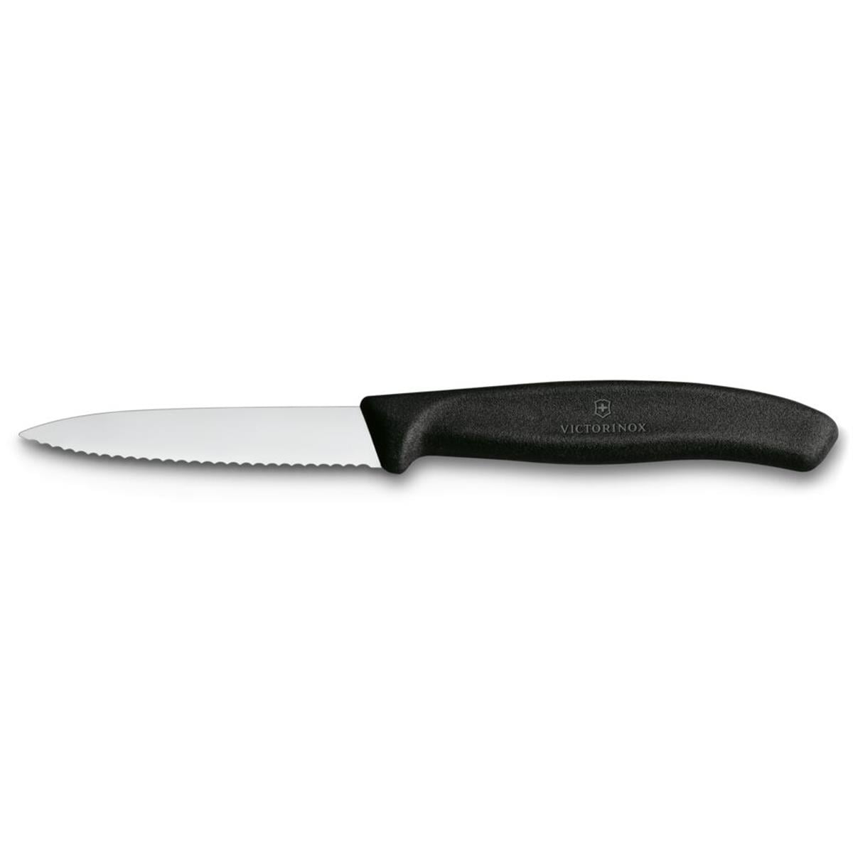 Victorinox 6.7633.B 8cm Siyah 2li Tırtıklı Soyma Bıçağı, Blisterli Paket