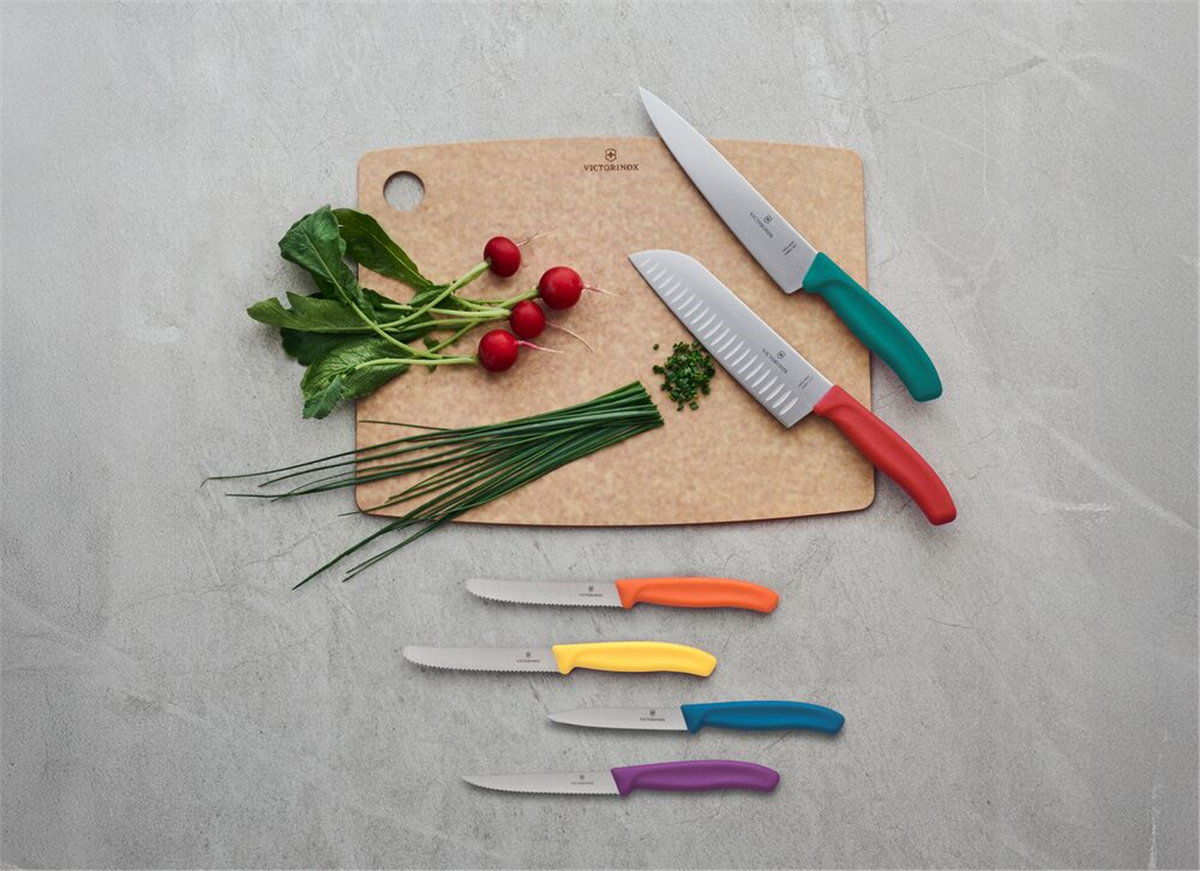 Victorinox 6.7702.C1 Swiss Classic 10cm Düz Soyma Bıçağı, Mavi
