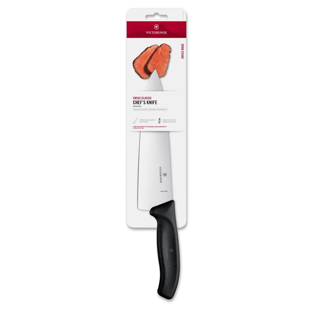 Victorinox 6.8063.20 20cm Siyah Doğrama Bıçağı, Blisterli Paket