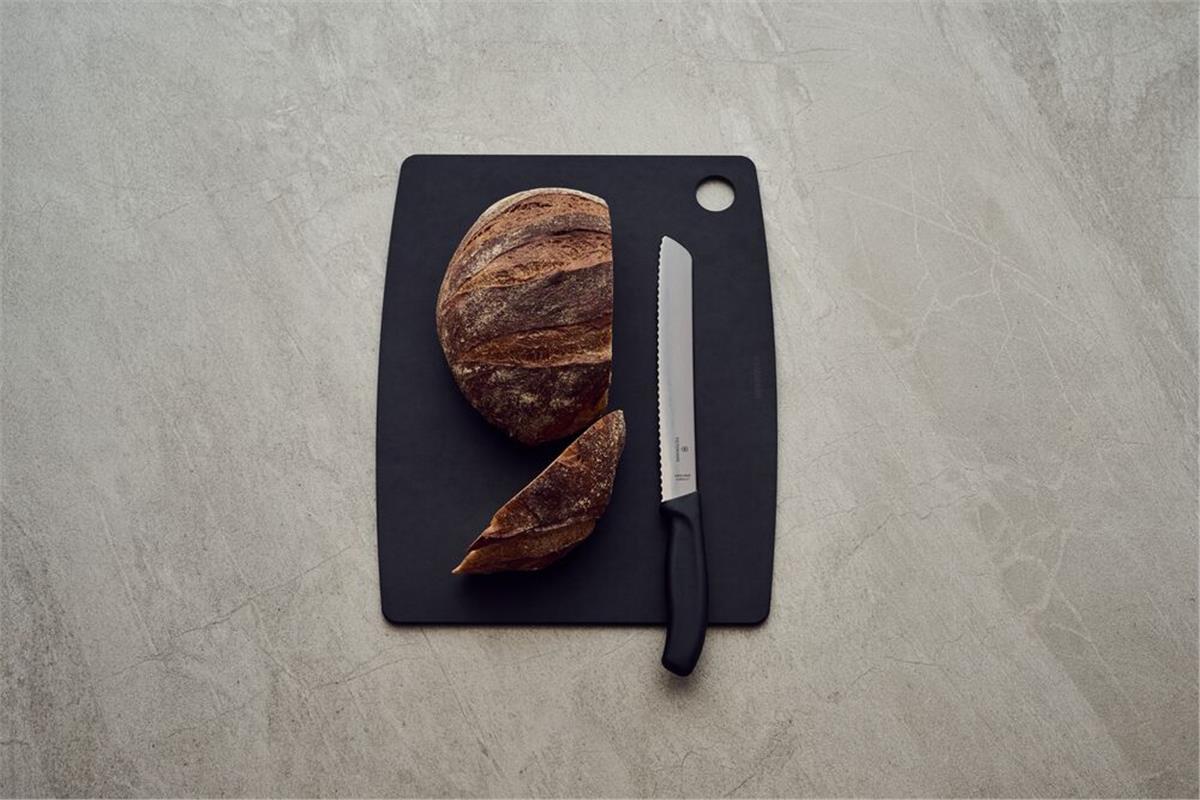 Victorinox 6.8633.21G 21cm Siyah Ekmek Bıçağı, Hediye Kutulu