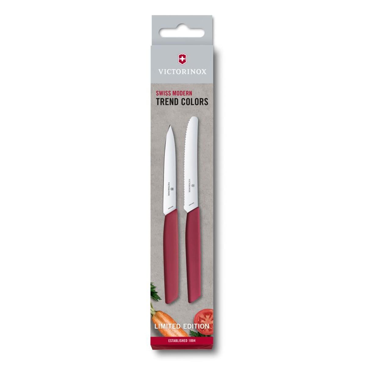 Victorinox 6.9096.2L4 Swiss Modern Yeşil 2li Bıçak Seti 2022 Limitli Üretim