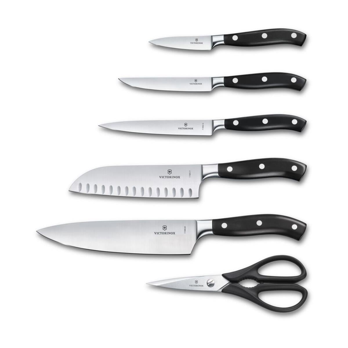 Victorinox 7.7243.6 Siyah Şef Blok Seti, 6 Parça