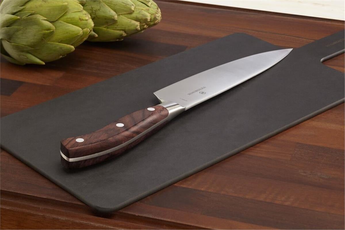Victorinox 7.7400.20G 20cm Gül Ağacı Grand Maître Dövme Çelik Doğrama Bıçağı, Hediye Kutulu