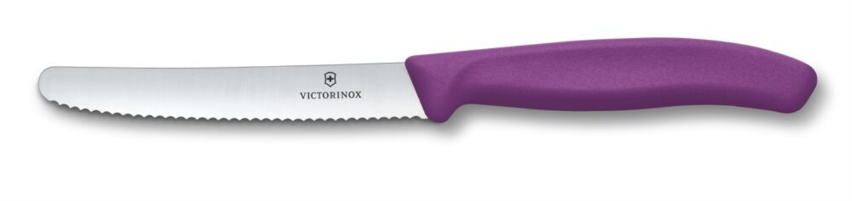 Victorinox Swiss Classic 11cm Tırtıklı Piknik Bıçağı, Mor