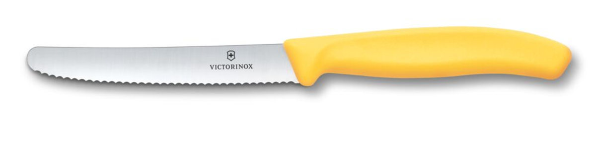 Victorinox Swiss Classic 11cm Tırtıklı Piknik Bıçağı, Sarı