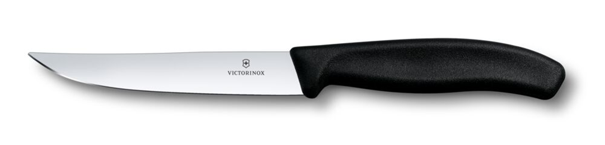 Victorinox Swiss Classic 12cm Düz Biftek Bıçağı, Siyah, Blisterli