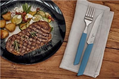 ​Victorinox 6.9096.12W2.12 Swiss Modern Mavi Masa Seti, 12 Parça