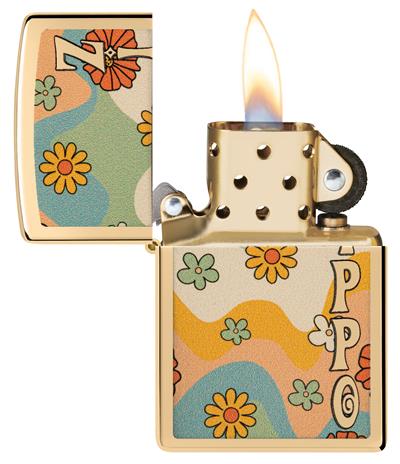 254B Zippo Flower Power
