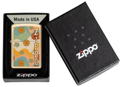254B Zippo Flower Power