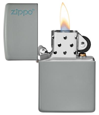 49452 Flat Grey Zippo Logo