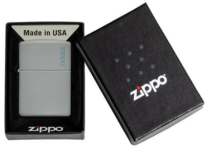 49452 Flat Grey Zippo Logo
