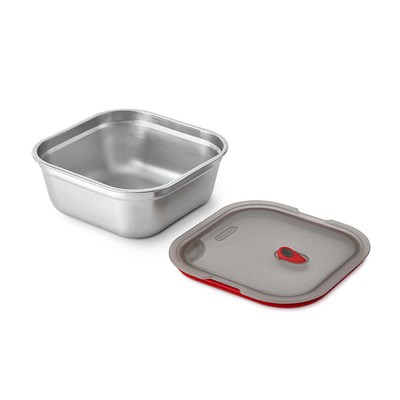 Black+Blum Large 1.4L Kare Çelik Saklama Kabı