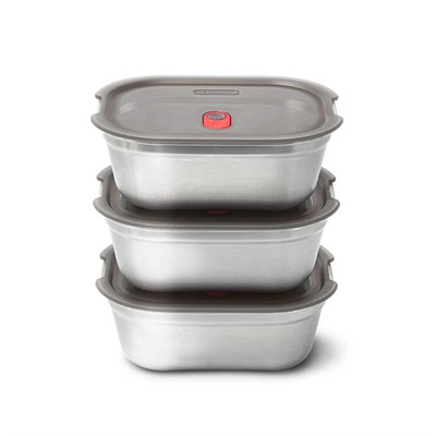 Black+Blum Medium Çelik 3lü Saklama Kabı Seti