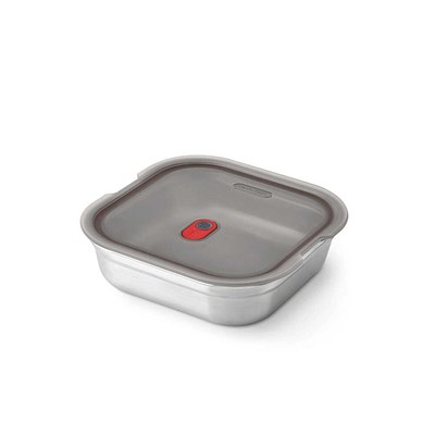 Black+Blum Small 1.1L Kare Çelik Saklama Kabı