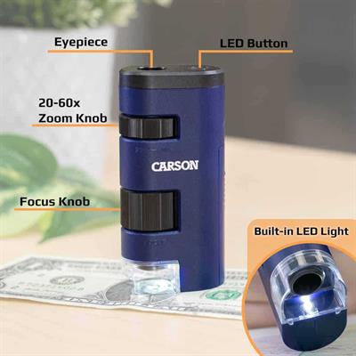 Carson MM-450 Pocket Micro™ 20x-60x Cep Mikroskobu