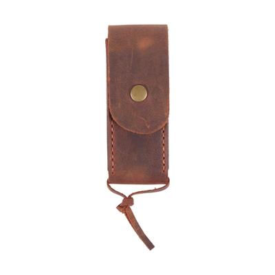 Deri Çakı Kılıfı , L , Koyu Kahve