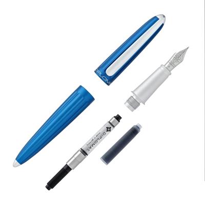 ​​​​​​Diplomat D40306015 Aero Mavi Dolma Kalem, Medium 14K Altın Uç