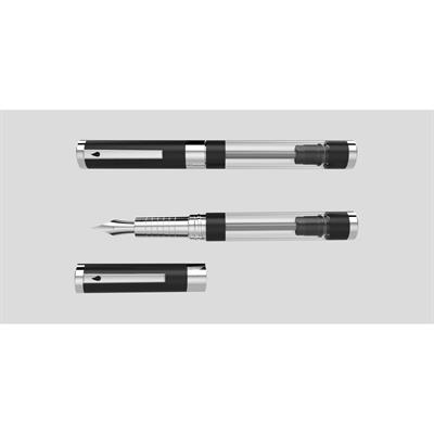 Diplomat D40552023 Nexus Demo Siyah Krom Dolma Kalem, Fine Uç