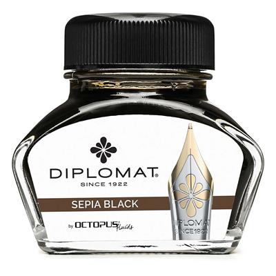 ​​​​​​Diplomat D41001001 30ml Sepia Siyah Mürekkep