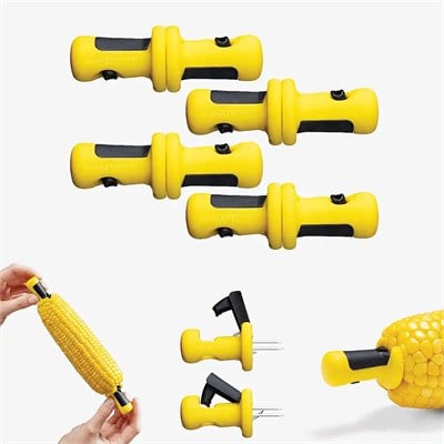 Dreamfarm Lockorns 4lü Mısır Tutucu, Sarı