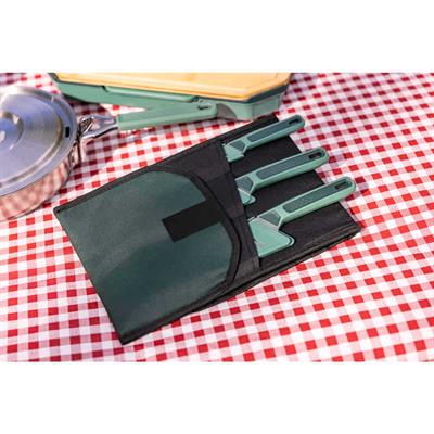 Gerber Gear ComplEAT Bıçak Seti - Kamp Kesme Bıçak Seti - Soyma Bıçağı, Tırtıklı Çok Amaçlı Bıçak ve Şef Bıçağı - Yeşil