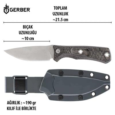Gerber Gear Convoy Sabit Bıçak - Kahverengi