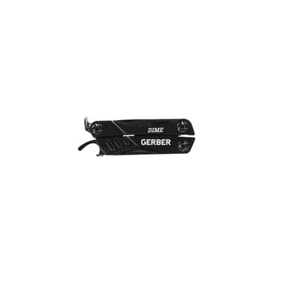 Gerber Gear Dime 12-in-1 Mini Çok Amaçlı Çakı, Cep Çakısı -Siyah