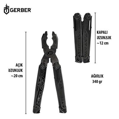 Gerber Gear Dual Force Multi-Tool Çakı Pense - Siyah