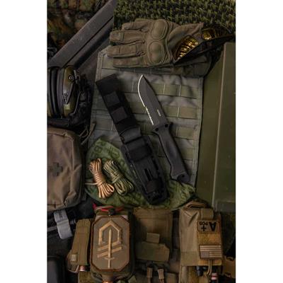 Gerber Gear LMF II Infantry Bıçak – Askeri Seviye Taktik Bıçak, Molle Kılıf ve Bileme Aleti – Siyah