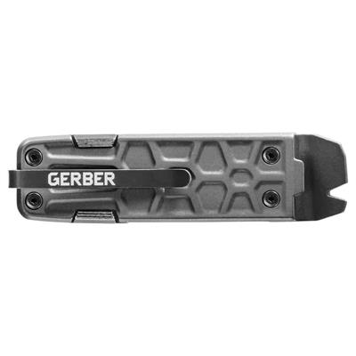 Gerber Gear Lockdown 10-in -1 Çok Amaçlı Çakı - Survival Kazıma Çubuğu - Gri