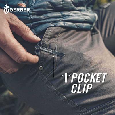 Gerber Gear Lockdown 10-in -1 Çok Amaçlı Çakı - Survival Kazıma Çubuğu - Gri