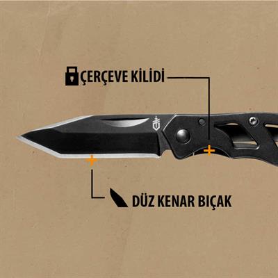 Gerber Gear Paraframe I Katlanır Cep Bıçağı - Gri