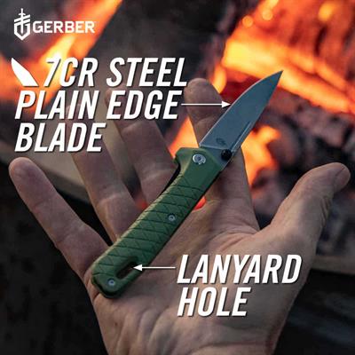 Gerber Gear Zilch Katlanır Cep Çakısı - Yeşil