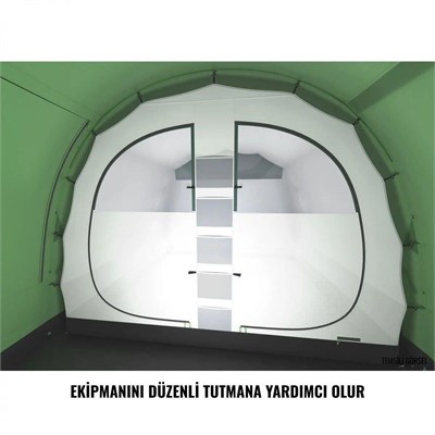 HUSKY Caravan 12 5 Kişilik Çadır (Yeşil)