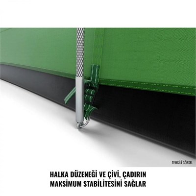 HUSKY Caravan 17 5 Kişilik Çadır (Yeşil)