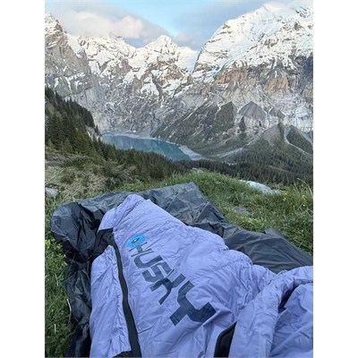 HUSKY Dinis Ladies -10C Kuş Tüyü Uyku Tulumu (Mavi/Pembe)