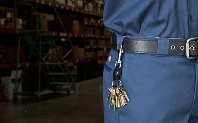 Key-Bak 0305-907 Bolt Snap Deri Kayışlı Anahtarlık Halkası