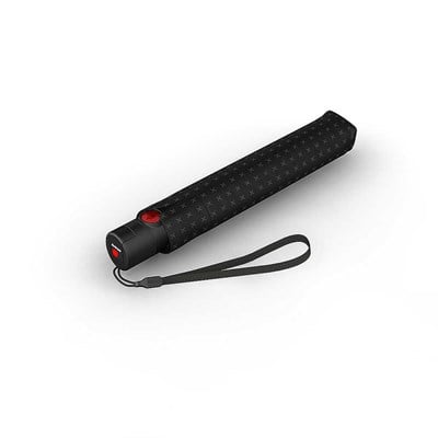 Knirps Ultralight Duomatic Şemsiye, Siyah Desenli