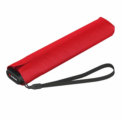 Knirps Ultralight Manuel Şemsiye, Kırmızı