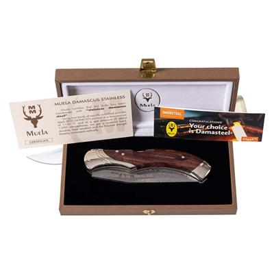 Muela GL 9,5cm Damascus Çakı, Kingwood Sap