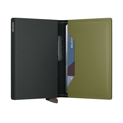 Secrid Bandwallet Matte powder Kartlık Cüzdan, Yeşil