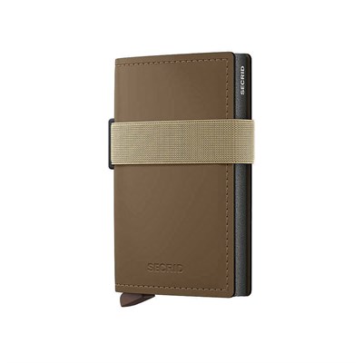 Secrid Bandwallet Matte powder Kartlık Cüzdan, Kahve-Bej