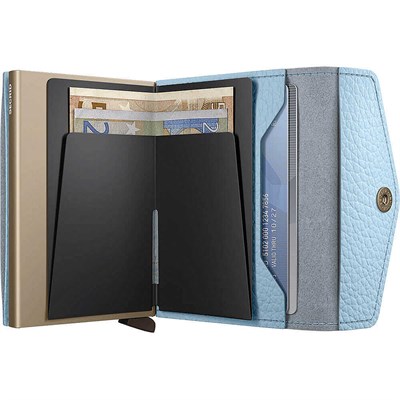 Secrid Envelope Wallet Pebble Kartlık Cüzdan, Buz Mavisi