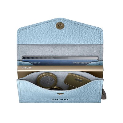 Secrid Envelope Wallet Pebble Kartlık Cüzdan, Buz Mavisi
