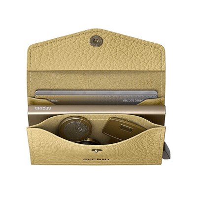Secrid Envelope Wallet Pebble Kartlık Cüzdan, Açık Sarı