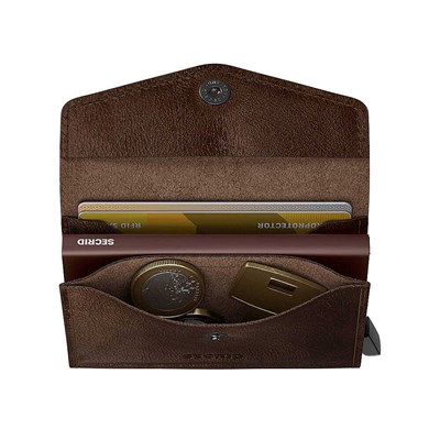 Secrid Envelope Wallet Vintage Kartlık Cüzdan, Ç.Kahve
