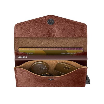 Secrid Envelope Wallet Vintage Kartlık Cüzdan, Açık Kahve