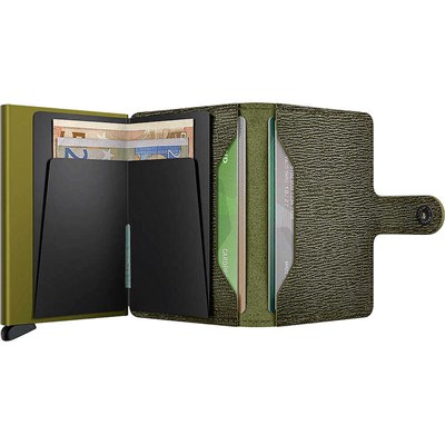 Secrid Miniwallet Crisple Kartlık Cüzdan, Yeşil