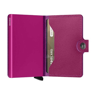 Secrid Miniwallet Crisple Kartlık Cüzdan, Fuşya