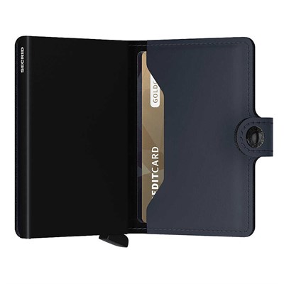 Secrid Miniwallet Matte Cüzdan, Gece Mavisi